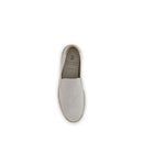 Gray Calf Leather Bos Taurus Low Top Sneakers