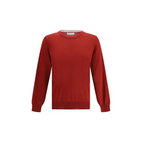 Red Fleece Wool Sweatshirt