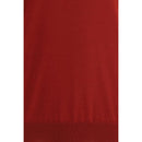 Red Fleece Wool Sweatshirt