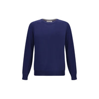 Blue Fleece Wool Sweatshirt