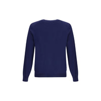 Blue Fleece Wool Sweatshirt