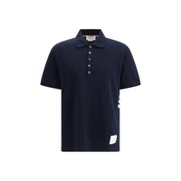 Blue Cotton Polo Shirt