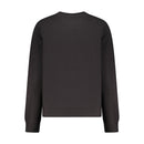Black Cotton Women Sweatshirt