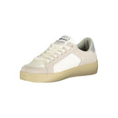 White Polyurethane Women Sneaker