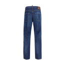 Blue Cotton Slim Fit Jeans