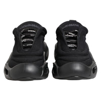 Black Slip On Low Top Wave Sneakers Shoes