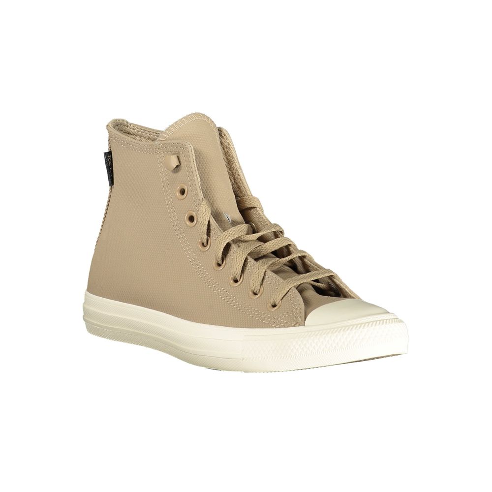 Beige Leather Unisex Sneaker